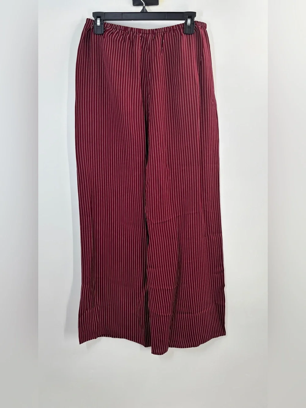 J.Crew Cosmo pant in stripe Inky Burgundy